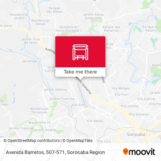 Mapa Avenida Barretos, 507-571