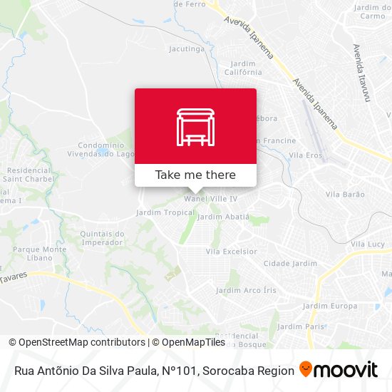 Rua  Antõnio Da Silva Paula, Nº101 map