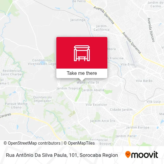 Rua  Antõnio Da Silva Paula, 101 map
