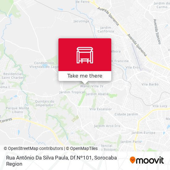 Rua  Antõnio Da Silva Paula, Df.Nº101 map
