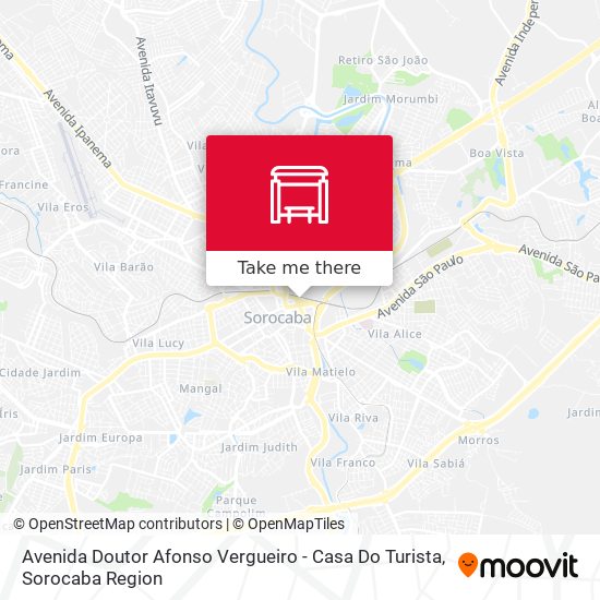 Avenida Doutor Afonso Vergueiro - Casa Do Turista map