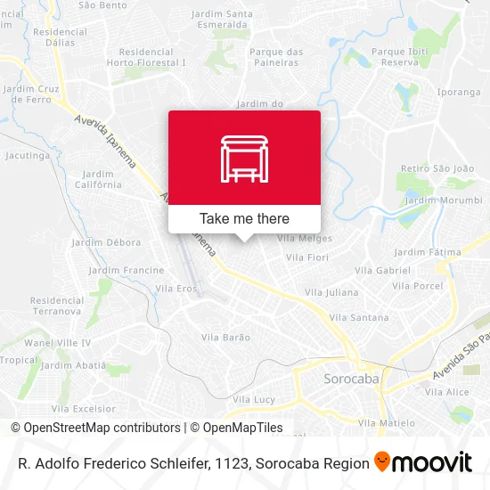 R. Adolfo Frederico Schleifer, 1123 map