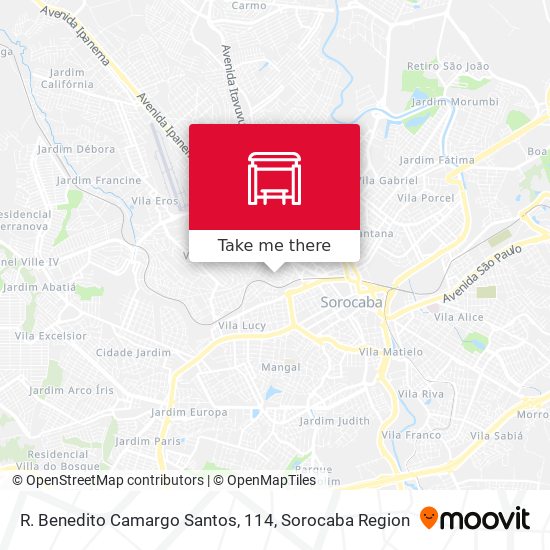 R. Benedito Camargo Santos, 114 map