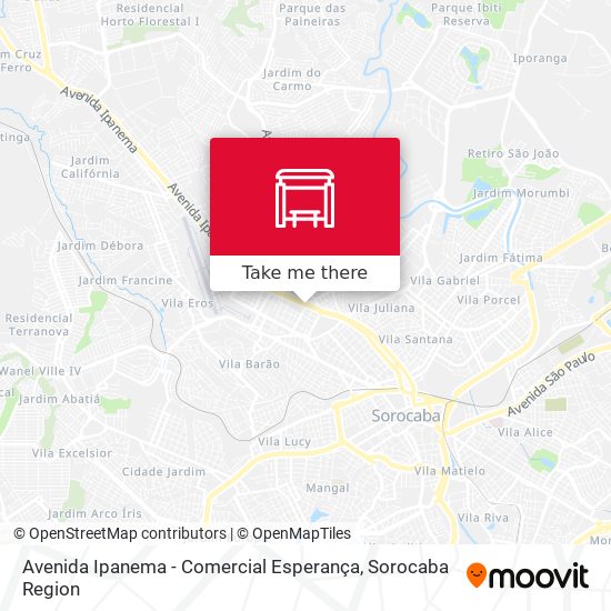 Avenida Ipanema - Comercial Esperança map