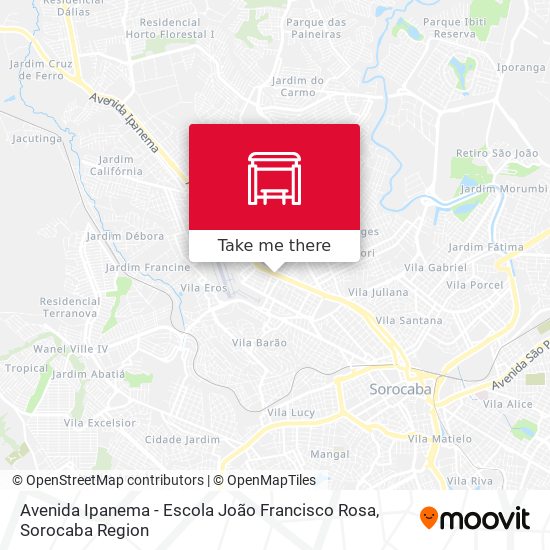 Avenida Ipanema - Escola João Francisco Rosa map