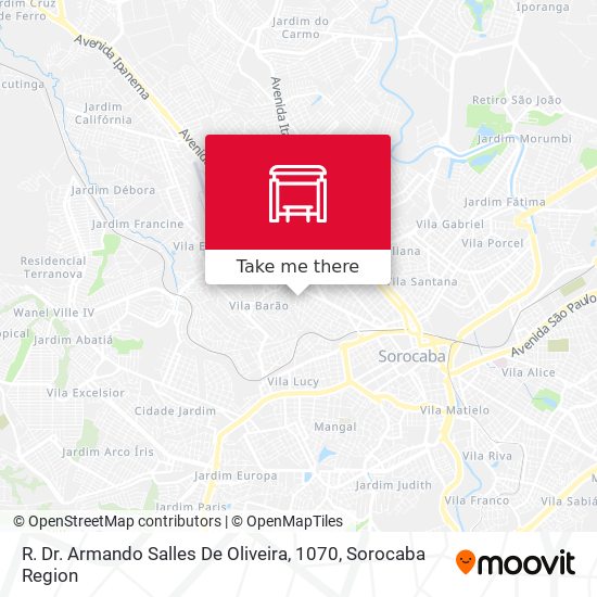 R. Dr. Armando Salles De Oliveira, 1070 map