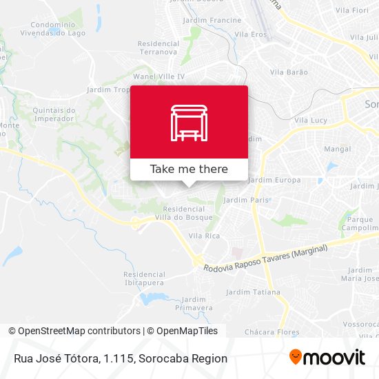 Mapa Rua  José Tótora, 1.115