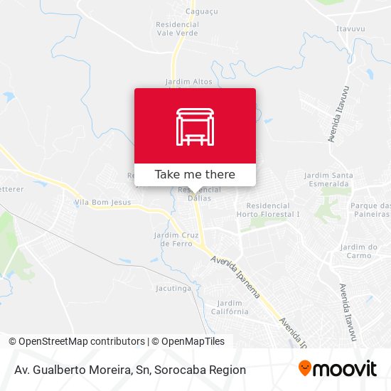 Av. Gualberto Moreira, Sn map