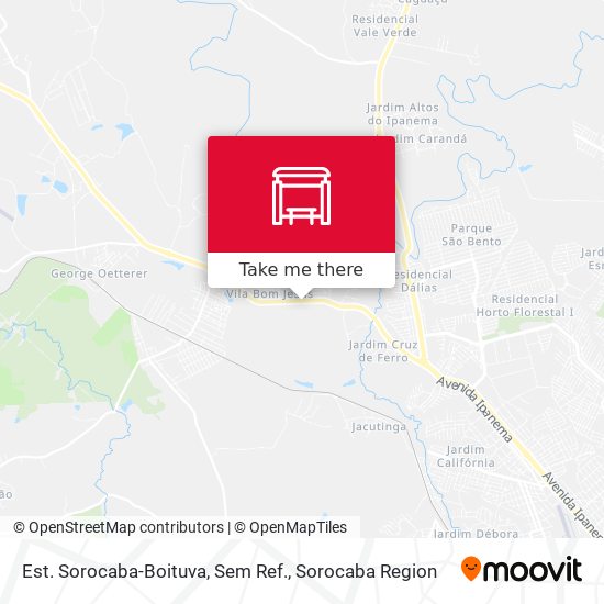 Est. Sorocaba-Boituva, Sem Ref. map