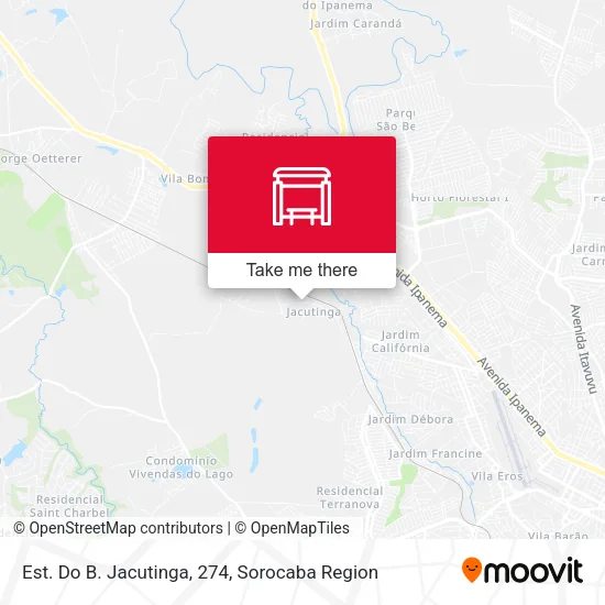 Est. Do B. Jacutinga, 274 map