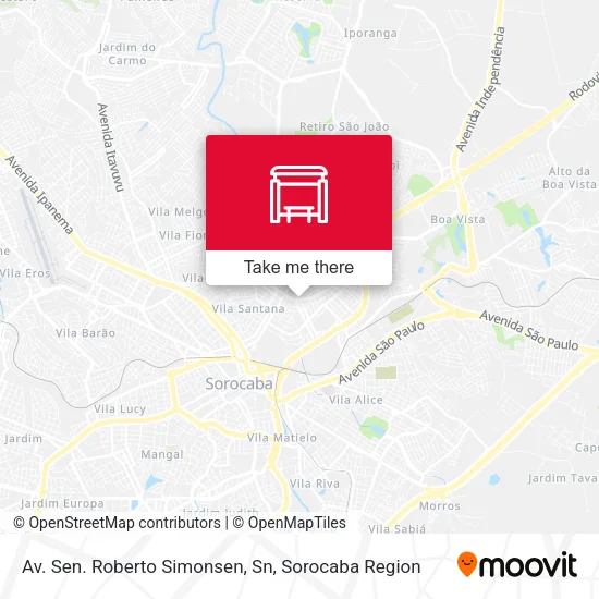 Av. Sen. Roberto Simonsen, Sn map