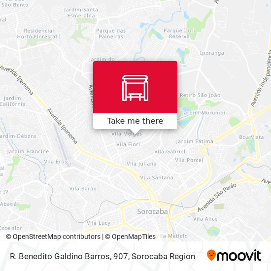 Mapa R. Benedito Galdino Barros, 907