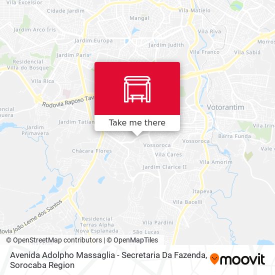 Avenida Adolpho Massaglia - Secretaria Da Fazenda map