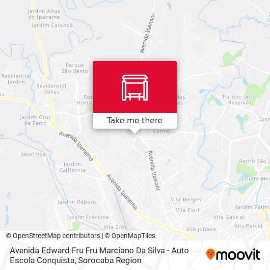 Avenida Edward Fru Fru Marciano Da Silva - Auto Escola Conquista map