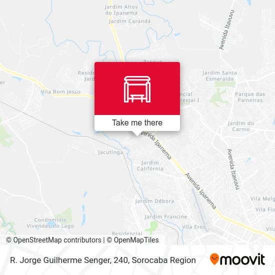 R. Jorge Guilherme Senger, 240 map