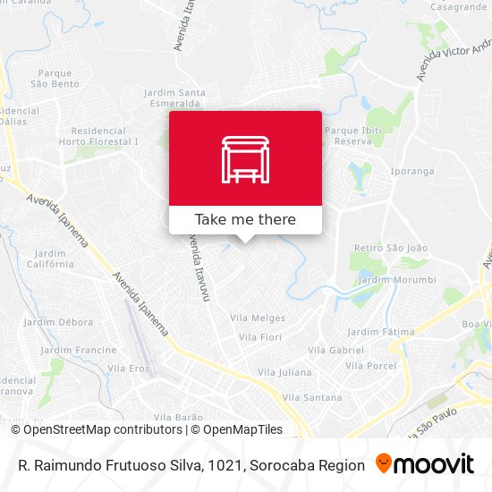 R. Raimundo Frutuoso Silva, 1021 map
