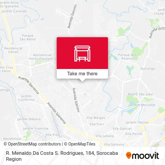 R. Menaldo Da Costa S. Rodrigues, 184 map