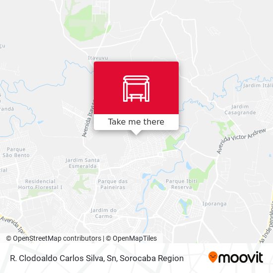 R. Clodoaldo Carlos Silva, Sn map