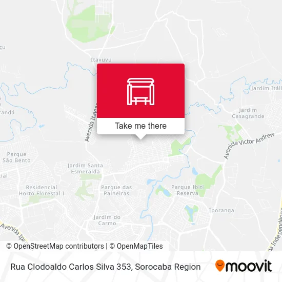 Rua Clodoaldo Carlos Silva 353 map