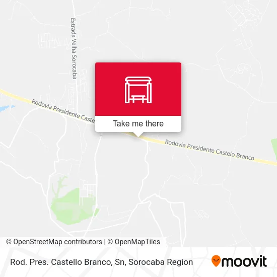 Rod. Pres. Castello Branco, Sn map