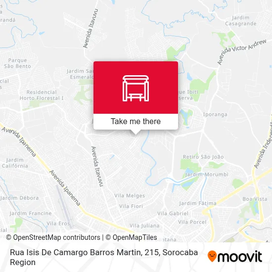 Rua Isis De Camargo Barros Martin, 215 map