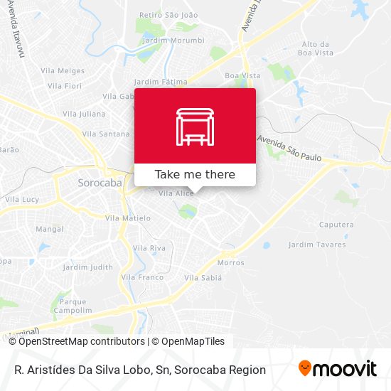 R. Aristídes Da Silva Lobo, Sn map