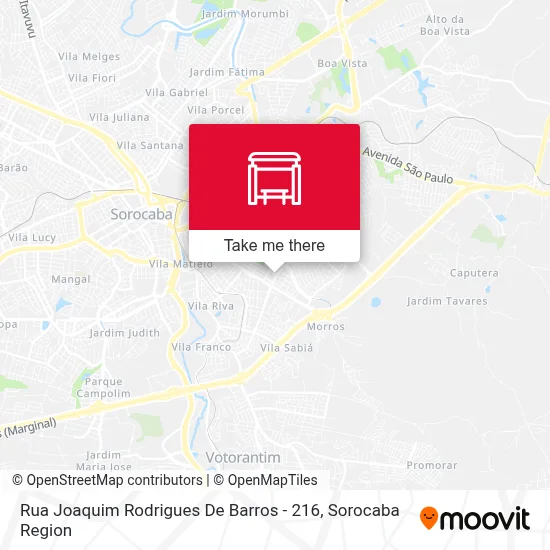 Rua Joaquim Rodrigues De Barros - 216 map