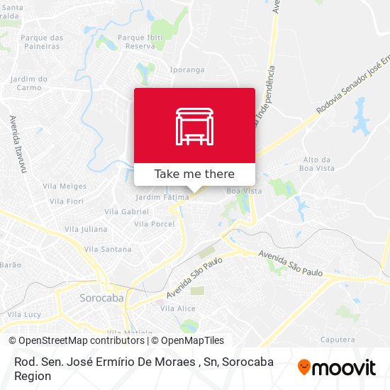 Rod. Sen. José Ermírio De Moraes , Sn map