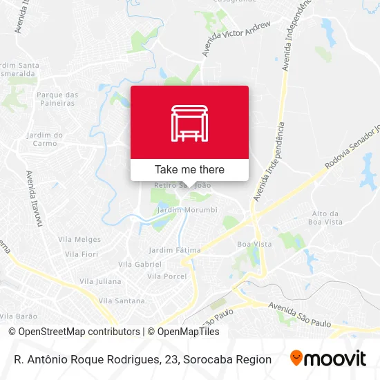 R. Antônio Roque Rodrigues, 23 map