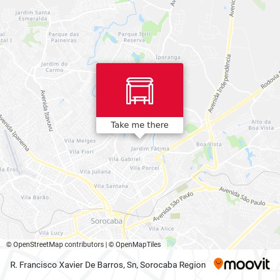 Mapa R. Francisco Xavier De Barros, Sn