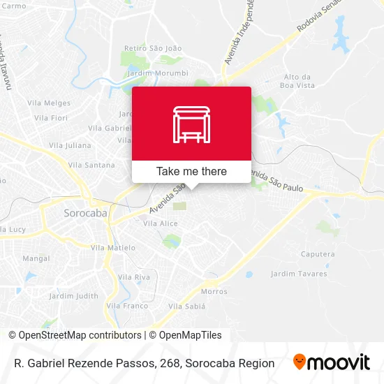 R. Gabriel Rezende Passos, 268 map