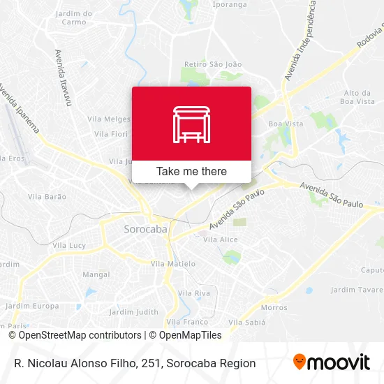 R. Nicolau Alonso Filho, 251 map