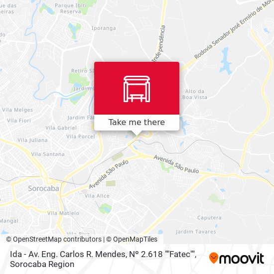 Ida - Av. Eng. Carlos R. Mendes, Nº 2.618 ""Fatec"" map