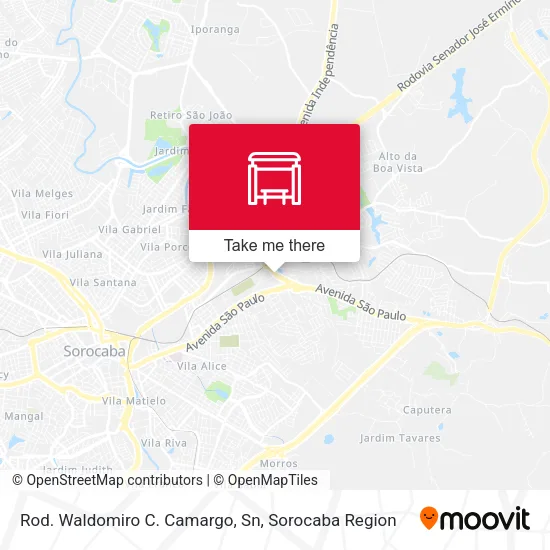 Rod. Waldomiro C. Camargo, Sn map