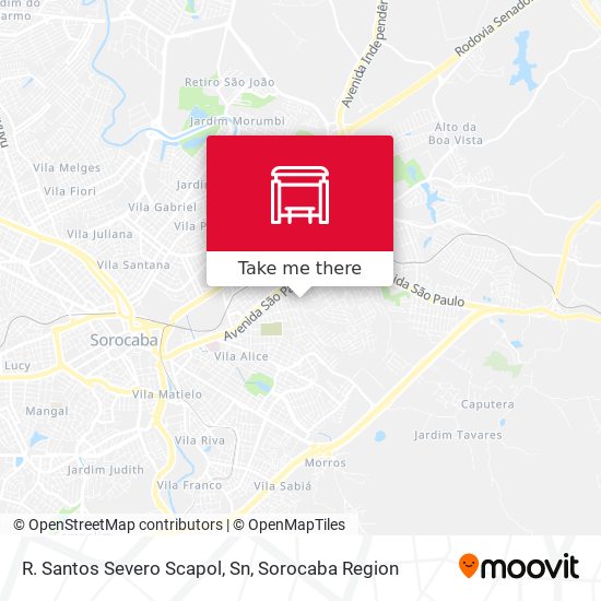 R. Santos Severo Scapol, Sn map