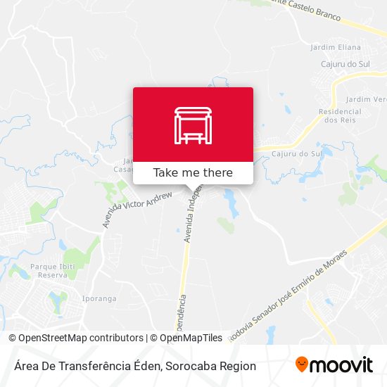 Área De Transferência Éden map