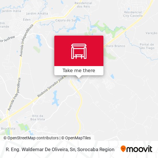 R. Eng. Waldemar De Oliveira, Sn map