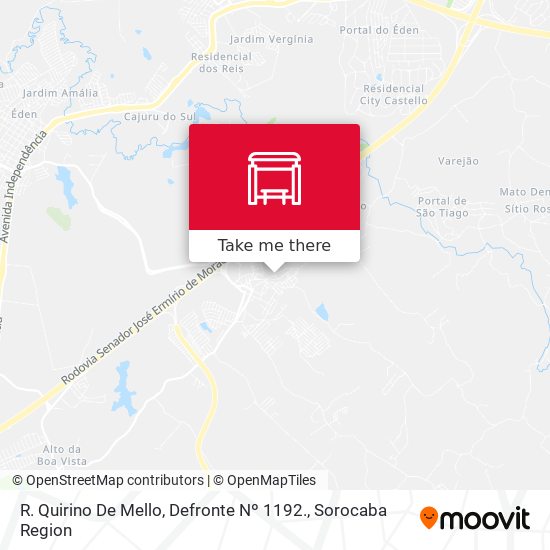 R. Quirino De Mello, Defronte Nº 1192. map