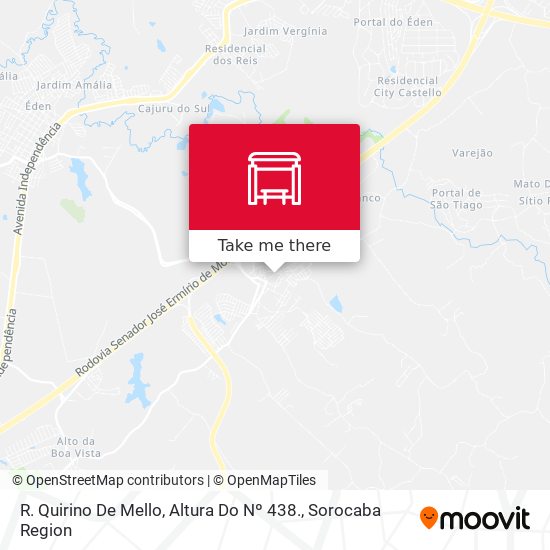 R. Quirino De Mello, Altura Do Nº 438. map