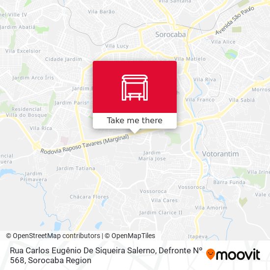 Rua Carlos Eugênio De Siqueira Salerno, Defronte Nº 568 map