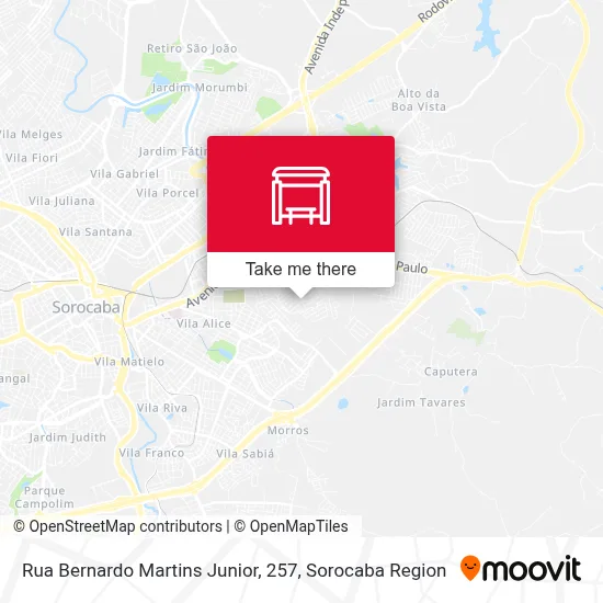 Rua  Bernardo Martins Junior, 257 map