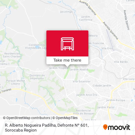 R. Alberto Nogueira Padilha, Defronte Nº 601 map