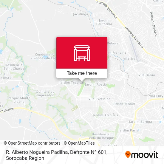 R. Alberto Nogueira Padilha, Defronte Nº 601 map