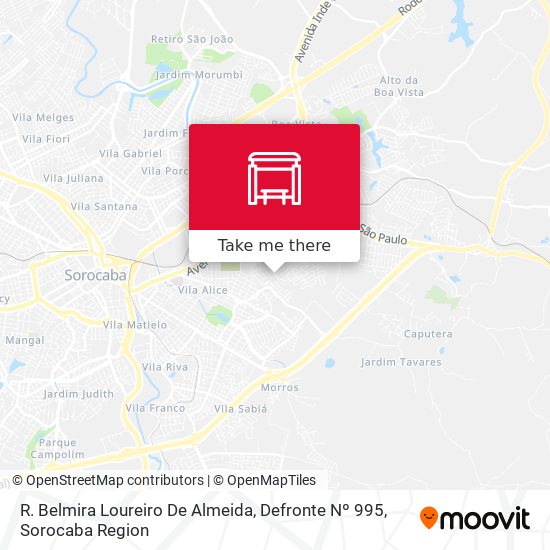 R. Belmira Loureiro De Almeida, Defronte Nº 995 map
