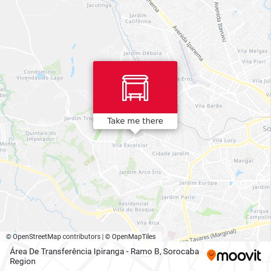 Área De Transferência Ipiranga - Ramo B map