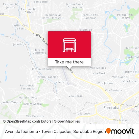 Avenida Ipanema - Towin Calçados map
