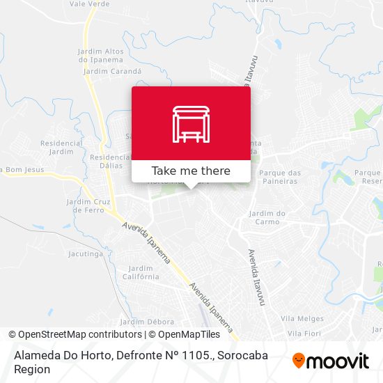 Alameda  Do Horto, Defronte Nº 1105. map