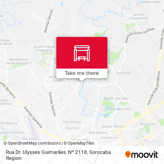 Rua  Dr. Ulysses Guimarães, Nº 2118 map