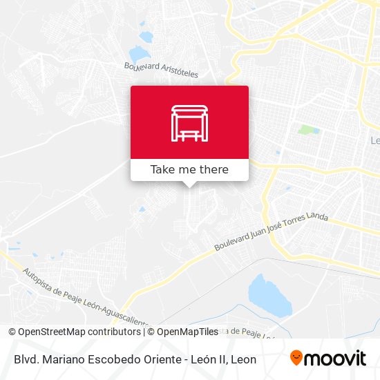 Mapa de Blvd. Mariano Escobedo Oriente - León II