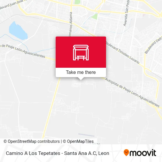 Mapa de Camino A Los Tepetates - Santa Ana A.C